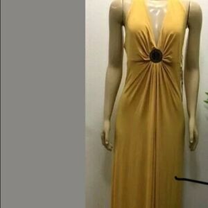 Essentials by A.B.S maxi dress shades of brown 16